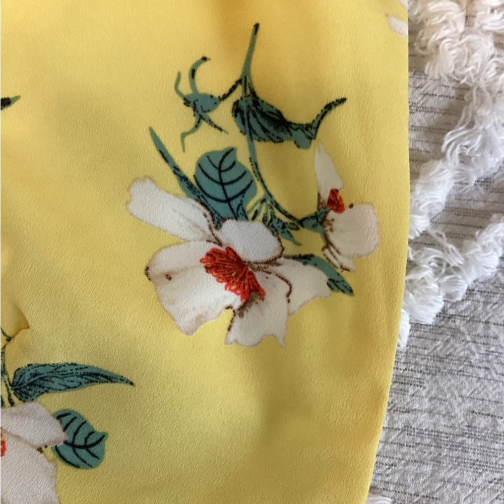 Superdown Yellow Halter Wrap Top - image 3